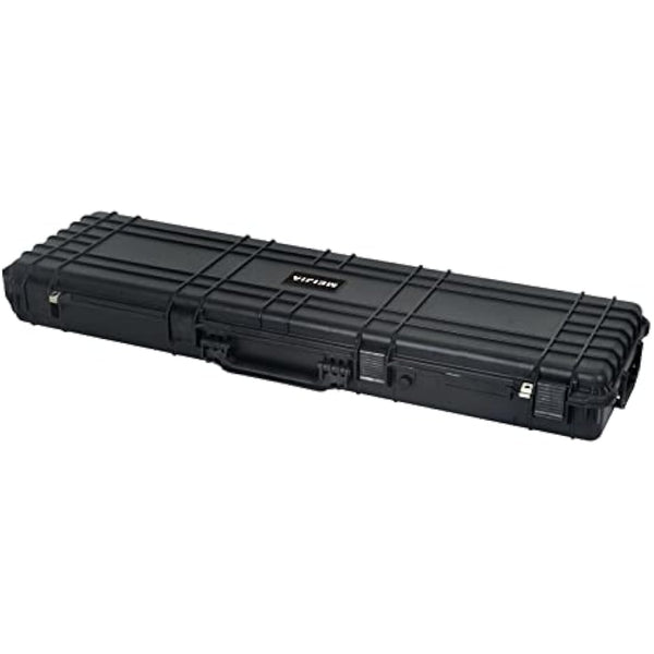 MEIJIA Portable Rolling Waterproof All Weather Hard Rifle Case with Wheels,Customizable Fit Foam Included