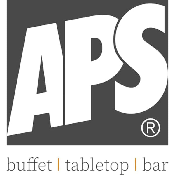 APS Buffet showcase - Double-sided hinged, transparent roll-top bonnet, one bowl, one stainless steel tray and two cooling batteries - Made in Germany