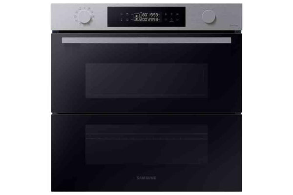 Samsung Series 4 Dual Cook Flex Smart Oven with Pyrolytic Cleaning, Colour: Stainless Steel, NV7B45305AS