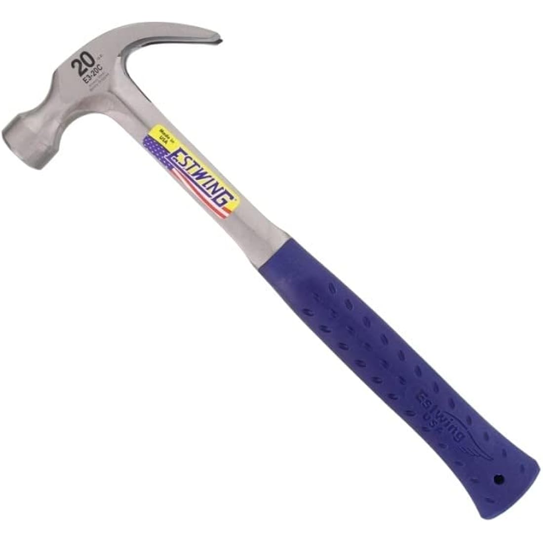 Estwing E3/20c Curved Claw Hammer - Vinyl Grip 20oz