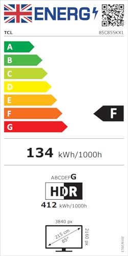 TCL 75Q6C-UK QD-Mini LED TV, 4K HDR Premium 1000nits, Smart TV Powered by Google TV (Dolby Vision IQ & Atmos, Onkyo 2.1 Sound System, 144Hz Motion Clarity Pro, 2025 New Model)