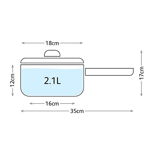 Judge Vista Stainless Steel Non-Stick Large Saucepan with Pouring Lip 18cm 2.1L Shatterproof Glass Strain & Pour Lid, Induction Ready, Oven Safe, 25