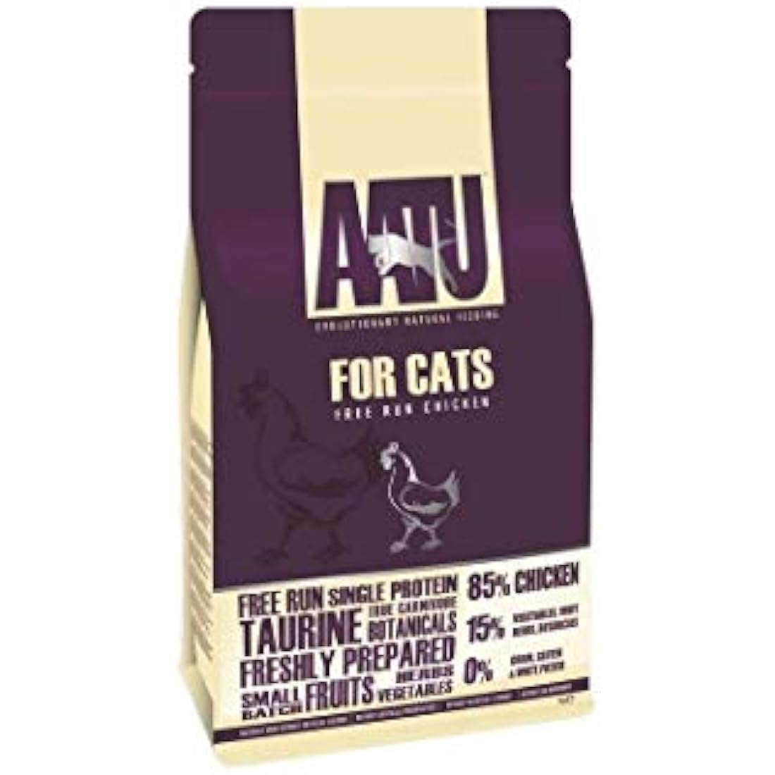 AATU 85/15 Complete Dry Cat Food, Chicken 3kg - High Protein, Grain Free Recipe, No Artificial Ingredients