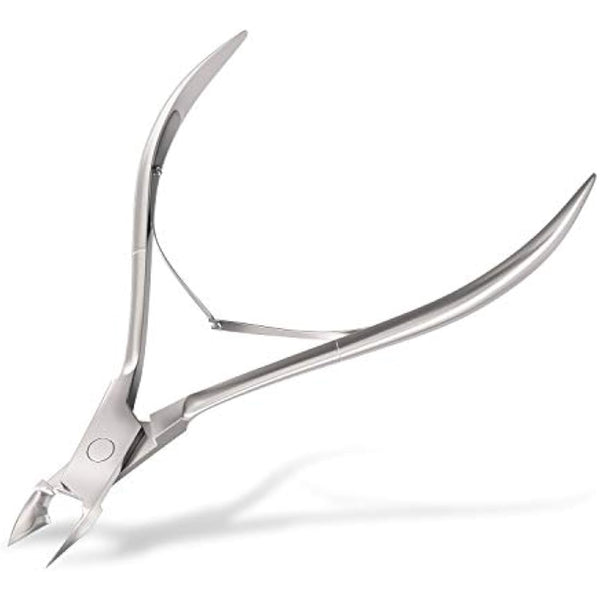 Jestilo Professional Cuticle Nippers Scissors Cutters, Removers Stainless Steel Best Nail Care Tool for Manicure and Pedicure (Silver)