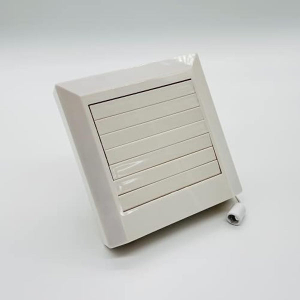 AirTech-UK Bathroom Kitchen Extractor Exhaust Fan 4"/100MM Ceiling, Wall or Window mounted Louver Shutter with Pull Cord (9A-10L)