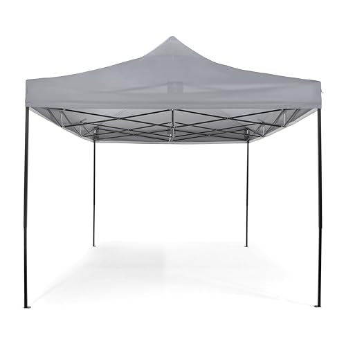 All Seasons Gazebos 3x4.5 Fully Waterproof Pop up Gazebo With Accessories - Metallic Grey