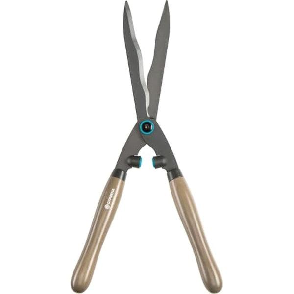 Gardena NatureCut hedge clippers: Sturdy clippers for cutting hedges and thicker branches, 23 cm, with non-stick blade coating and ergonomic wooden handles (12300-20)