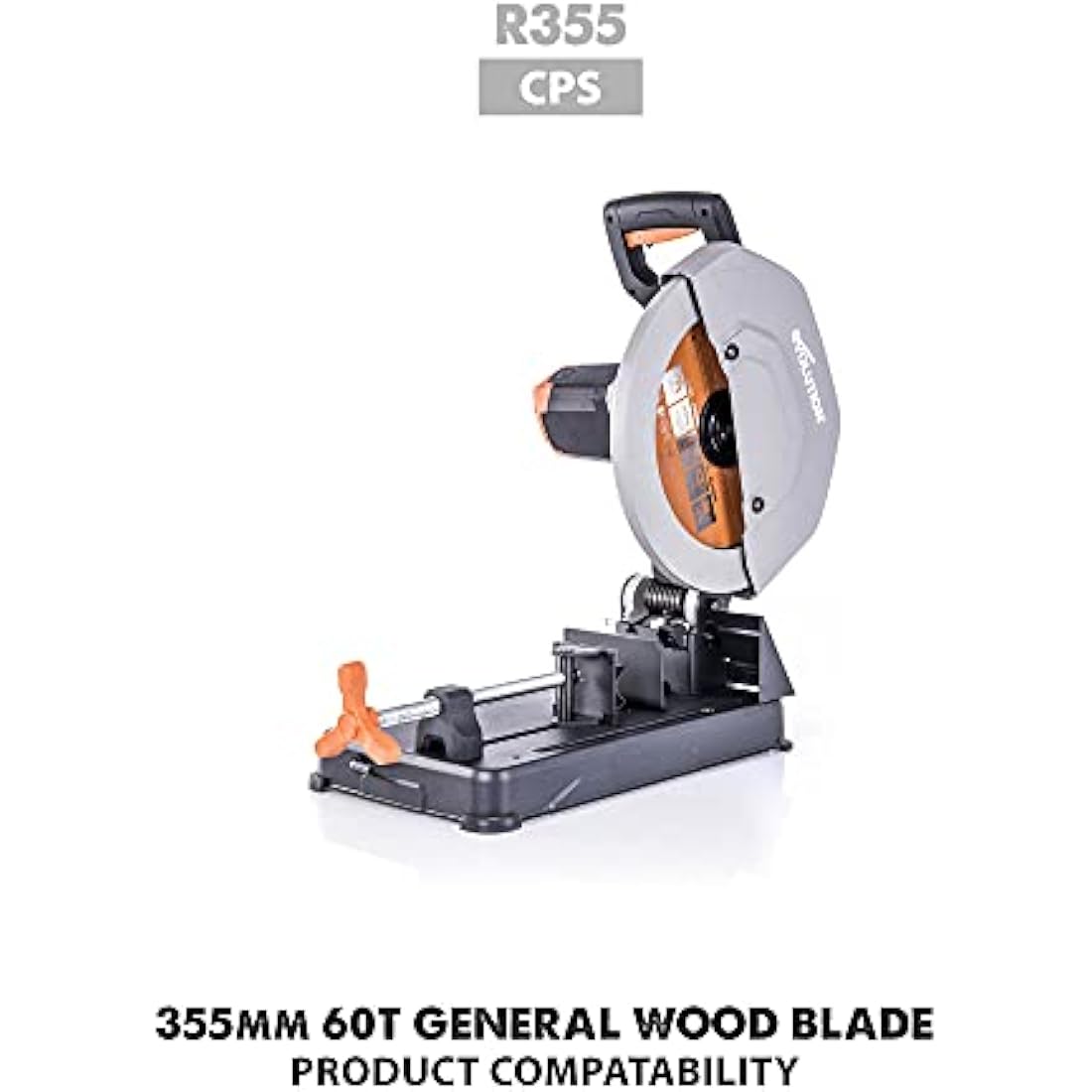 Evolution Power Tools GW355TCT-60 General Wood Carbide Tipped TCT Blade, For Chop Saws, Smooth and Fast Cuts In Wood, Clean, Splinter Free Cut, 60 Teeth, 355 mm