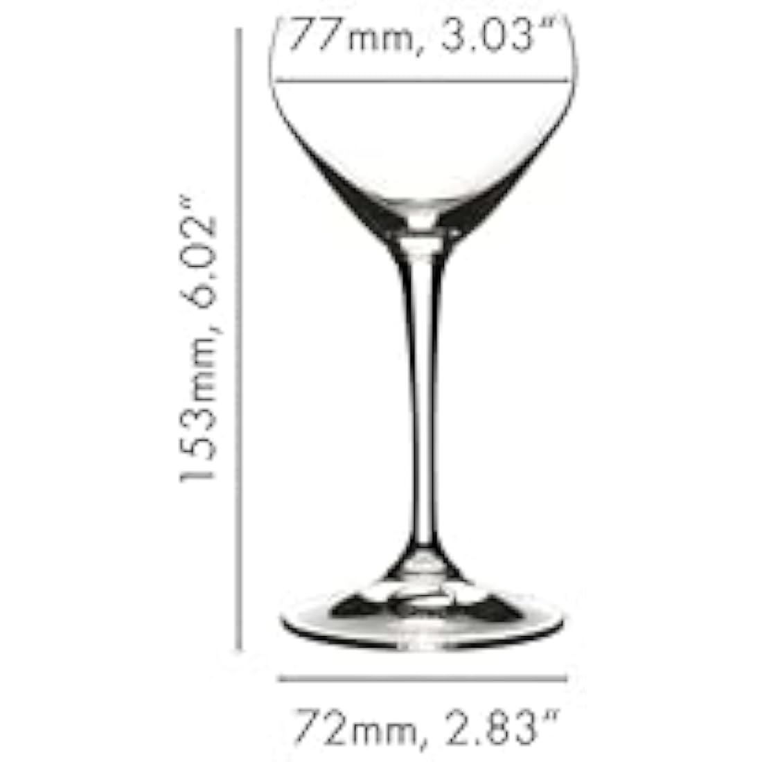 RIEDEL Drink Specific Glassware Nick & Nora Cocktail Glass