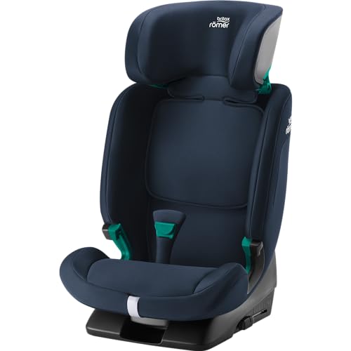 BRITAX RÖMER Car Seat EVOLVAFIX, with ISOFIX, Child from 76 to 150 cm (i-Size), from 15 Months to 12 Years, Space Black