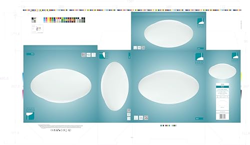 EGLO Roof Light, Metal, E27, White