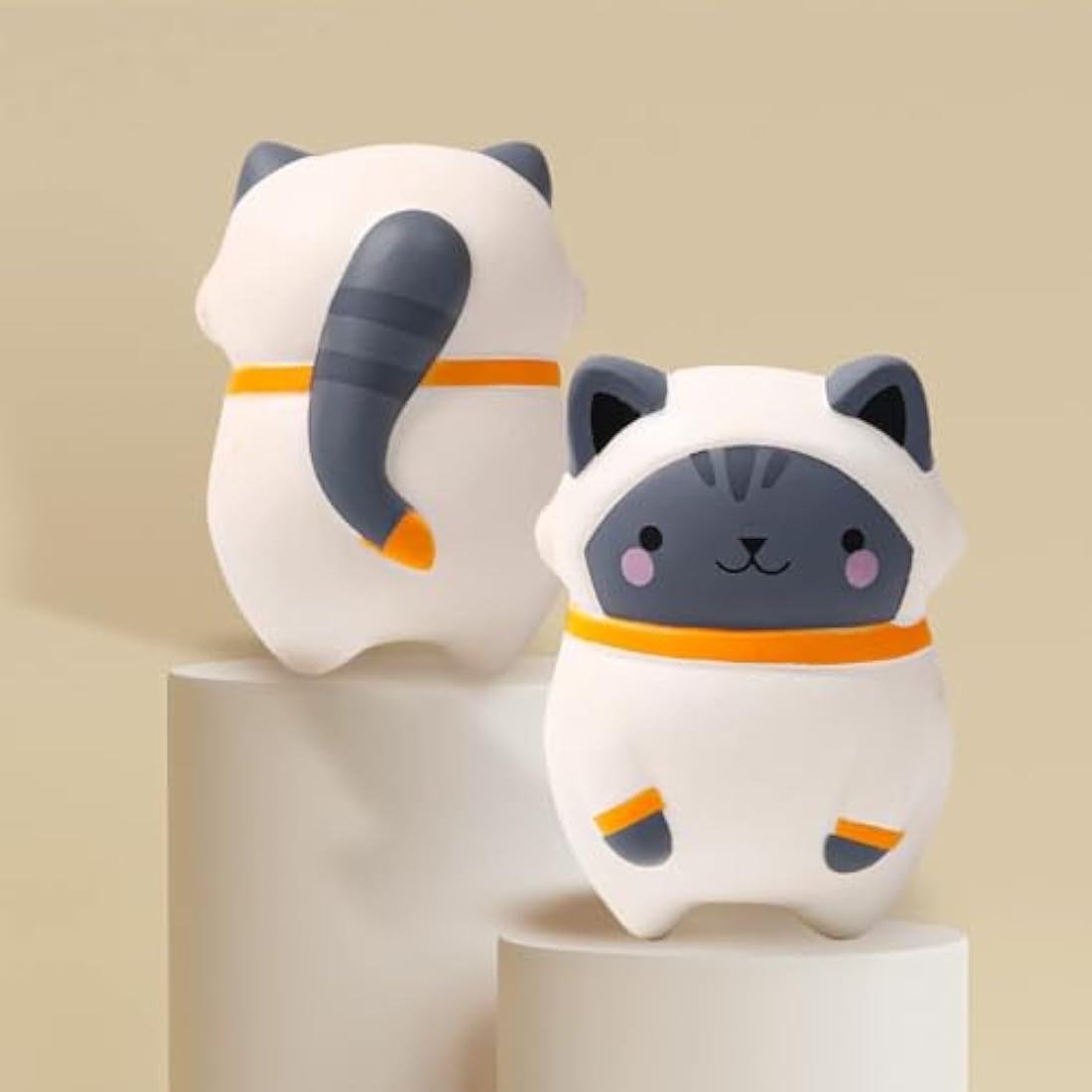 Anboor 4.7" Squishies Cat Toy Squishy Toys Kawaii Scented Soft Slow Rising Squeeze Stress Relief Kids Toy Halloween Birthday Day Gifts