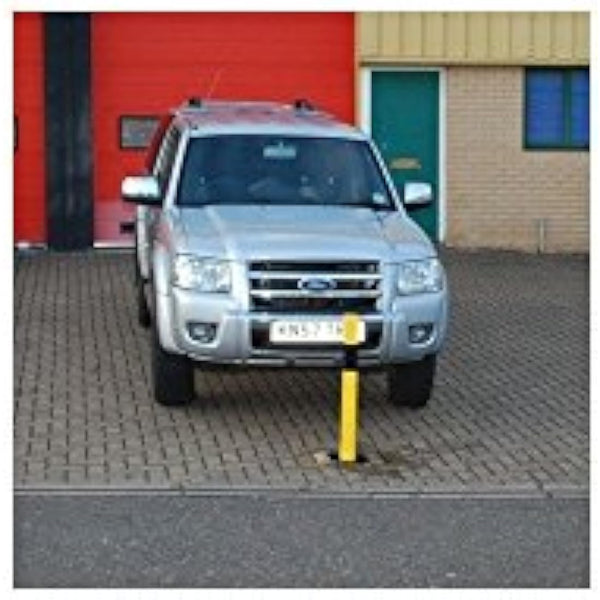H/D Yellow 100P-K Removable Parking & Security Post (Keyed to Differ Please)