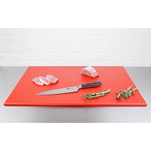 Hygiplas Large High Density Red Chopping Board for Raw Meat - 60x45cm