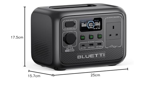 BLUETTI EB3A Portable Power Station, 268Wh LiFePO4 Power Station Battery Backup w/ 2 600W (1200W Surge) AC Outlets, Recharge from 0-80% in 30 Min., Solar Generator for Outdoor Camping