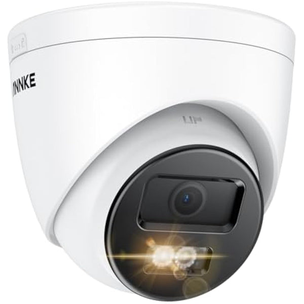 ANNKE 8MP 4K Ultra HD Outdoor PoE Security Camera, Smart Human/Vehicle Detection, Smart Dual Light, Built-in MicroSD Card Slot for 24/7 Audio Recording, CCTV Camera Outdoor IP67 Weatherproof