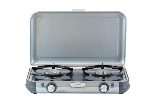 Campingaz Camping Kitchen 2 Camping Stove | 2 x 2000 Watts | 2-Burner Gas Stove with removable pan Supports | portable & compact