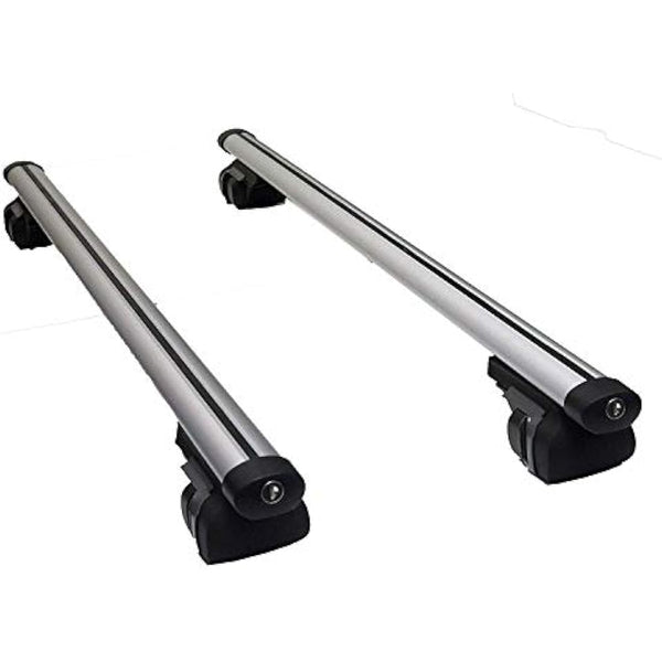 Summit SUM-003 Semi Universal Roof Bars (Pair of) to Fit Cars with Running Rails, Aluminium 1.35m in Length, Set of 2, one size, Silver