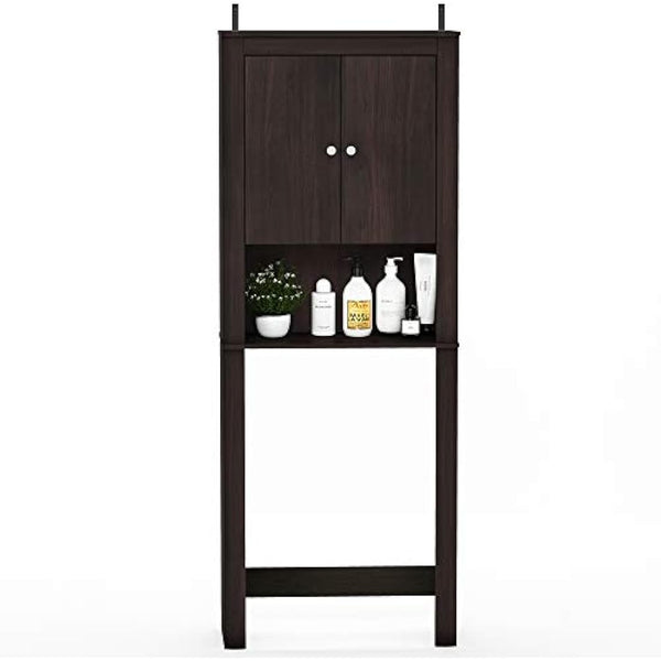 FURINNO Wall Mounted Cabinets, Wood, Espresso, one size