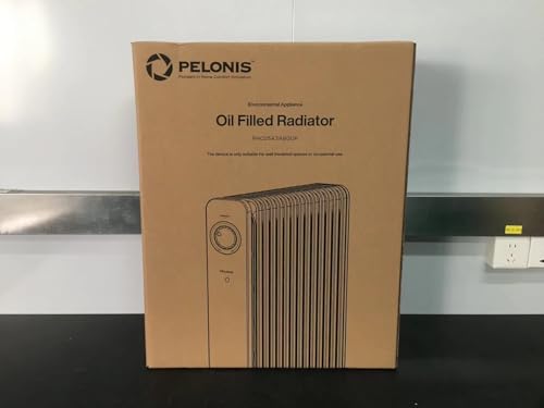 PELONIS Electric Radiator with Adjustable Thermostat and 3 Heat Settings, Oil Filled Heater with Overheat Protection (2500W, Knob Control)