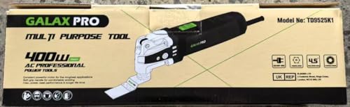 GALAX PRO Oscillating Tool, 400W Multifunction Tool,6 Variable Speed - Oscillating Vibration Angle 4 Degrees,Quick Change System with 30 PCS Accessories for Cutting, Sanding and Grinding