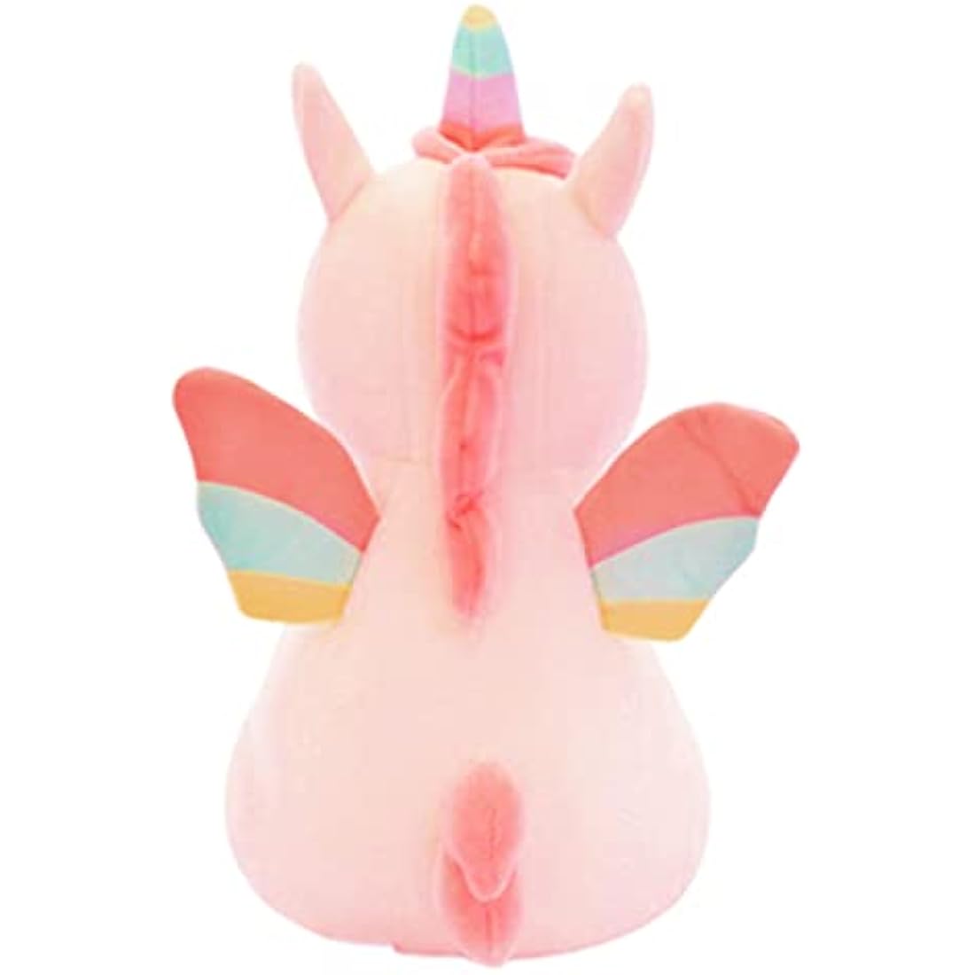 Unicorn Stuffed Animal Toys Cute Soft Unicorn Plush Hugging Pillow with Rainbow Wings Kawaii Toy for Kids Girls (25CM/9.8Inch, Pink)