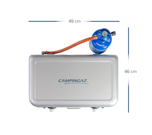 Campingaz Camping Kitchen 2 Camping Stove | 2 x 2000 Watts | 2-Burner Gas Stove with removable pan Supports | portable & compact