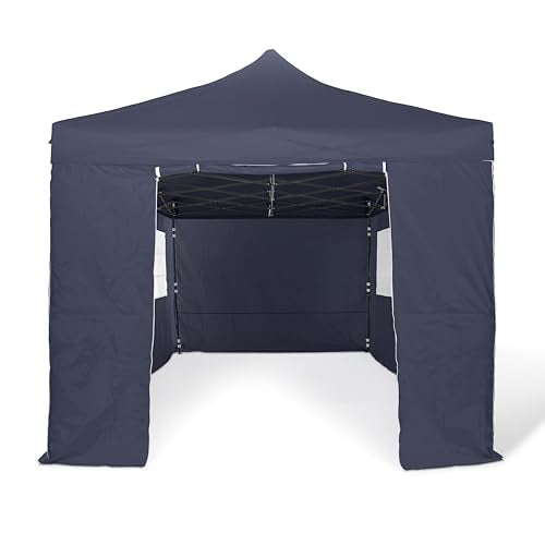 All Seasons Gazebos 3M x 6M Waterproof Gazebo Party Tent with Rustproof Frame and Wheeled Carry Bag (Metallic Grey)