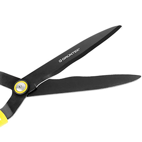 GR?NTEK Telescopic Hedge Shears Q-32, Adjustable 680-825 mm, Teflon Coated and Extra Hardened Blade, Anti-Slip Handles with Anti Shock Buffer