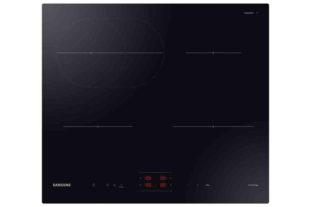 Samsung Slim Fit Induction Hob NZ64B4015FKU1 with Oval Ring and Remote Monitoring, Black