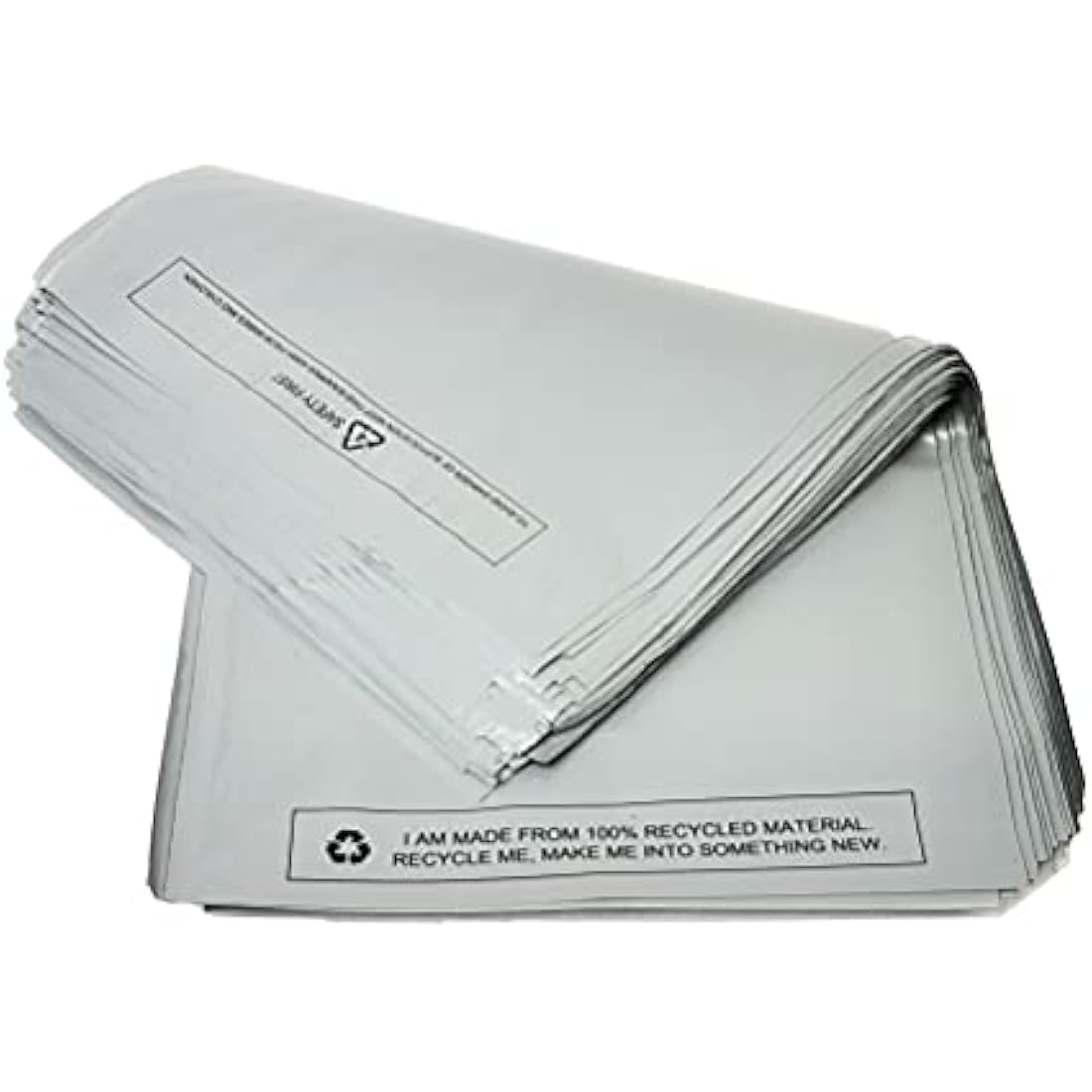 100 x Grey Mailing Bags Strong Self Seal Postage Bags - 12 x 16 (305 x 405 mm) – 100% Waterproof Recyclable Made of Polythene Durable Parcel Shipping Bags