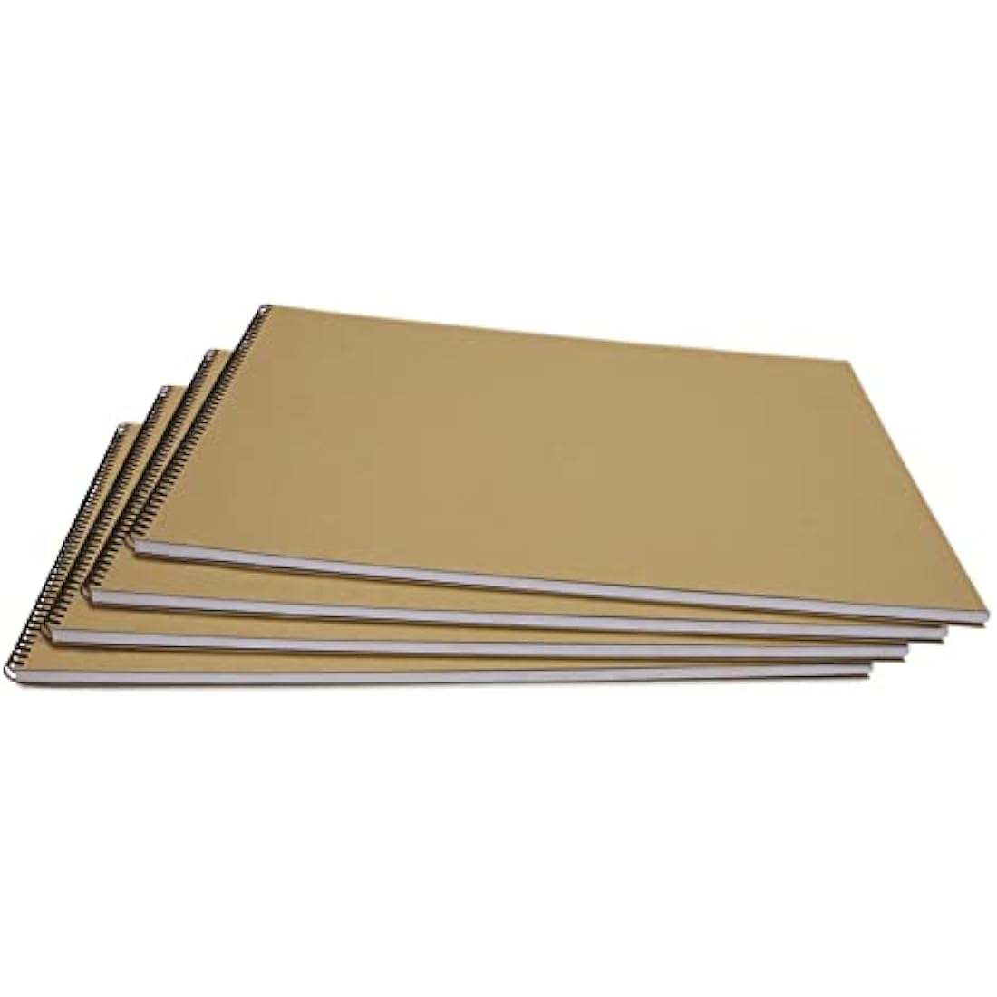 A2 Recycled Sketch Book, 40 Sheets (80 Sides) of 170gsm Recycled Cartridge Paper, (Pack of 4)
