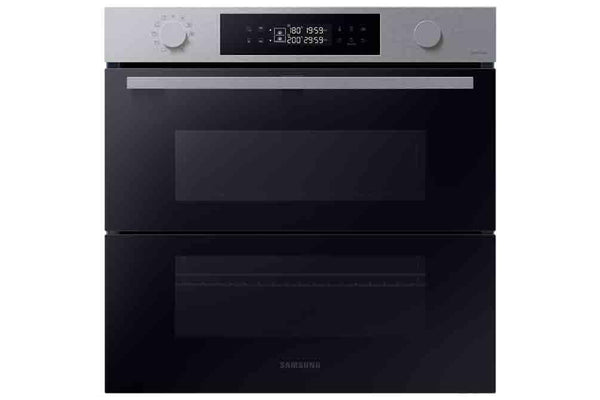 Samsung Series 4 Dual Cook Flex Smart Oven with Pyrolytic Cleaning, Colour: Stainless Steel, NV7B45305AS