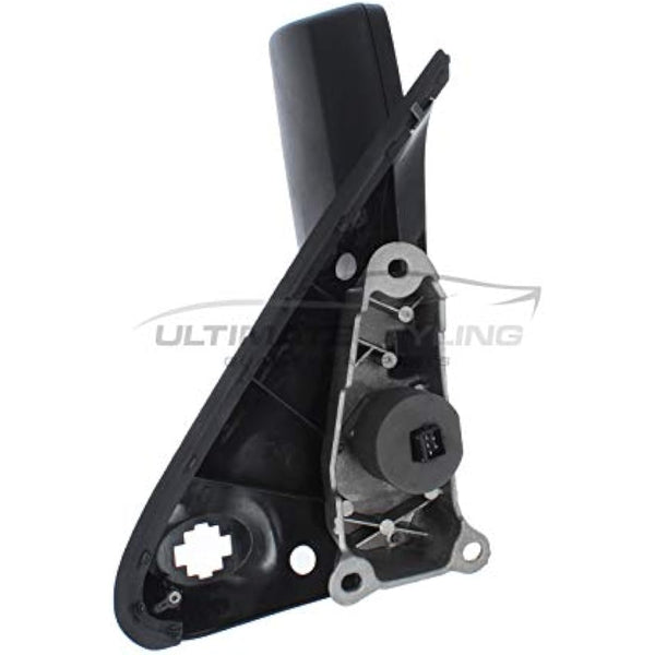 XYZ Parts Electric Short Arm Wing Door Mirror With Heated Glass And Black Cover Compatible with Ford Transit Mk7 Van 2006-2014 Drivers Side Right Hand Replacement