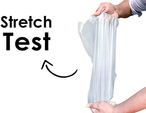 Haya Home 100L 40 Large Clear recycling bags Transparent Recycling Bin Bags, Rubbish Bags and Refuse Sacks 120 Gauge Bin Liners Heavy Duty Bin Bags Large Waste Bags From 100% Recycled Material