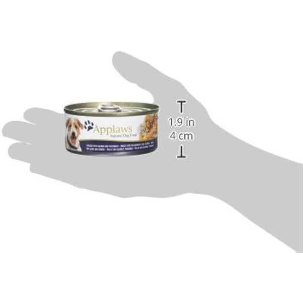 Applaws 100% Natural Wet Dog Food, Chicken Breast with Salmon and Vegetables, 12 x 156 g,Package may vary