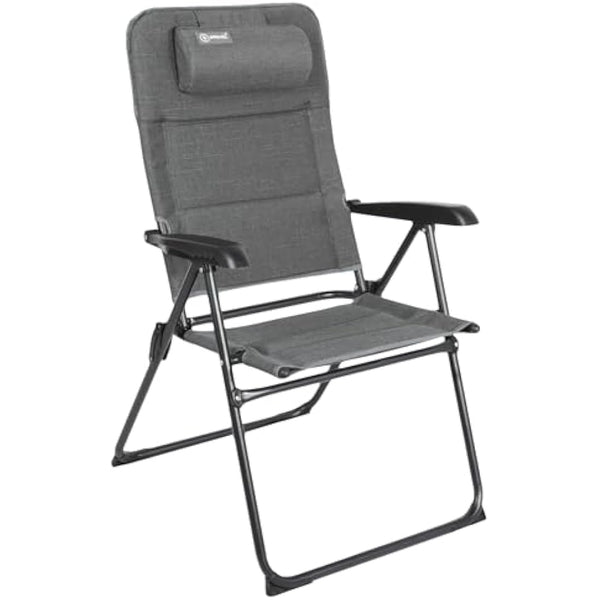 Homecall 30023 Folding garden camping chair with Olefin fabric UV protection water proof sponge padded grey backrest adjustable, 104.0 cm*70.0 cm*60.0 cm