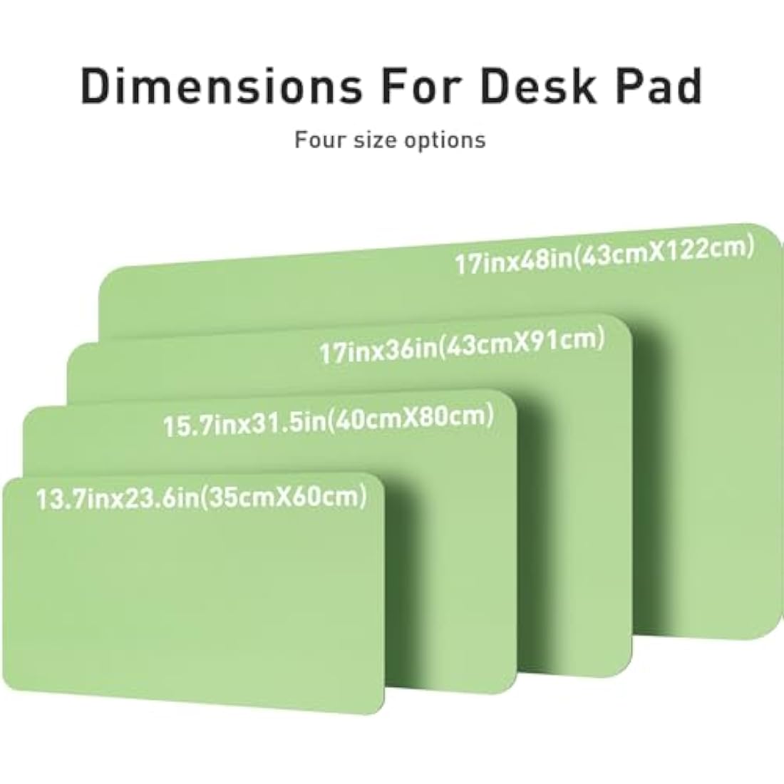 Aothia Desk Mat PU Leather Desk Pad/Mouse Pad,Anti-Slip Desk Protector,Waterproof Desk Cover for Office&Home(80cmx40cm,Foam Green)