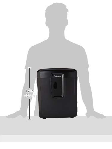 Fellowes Paper Shredder for Home Office Use - 9 Sheet Cross Cut Shredders Home Use - Shredder with 17L Bin & Safety Lock - Powershred LX50 - Shreds 31 Sheets in One Minute - High Security P4 - Black