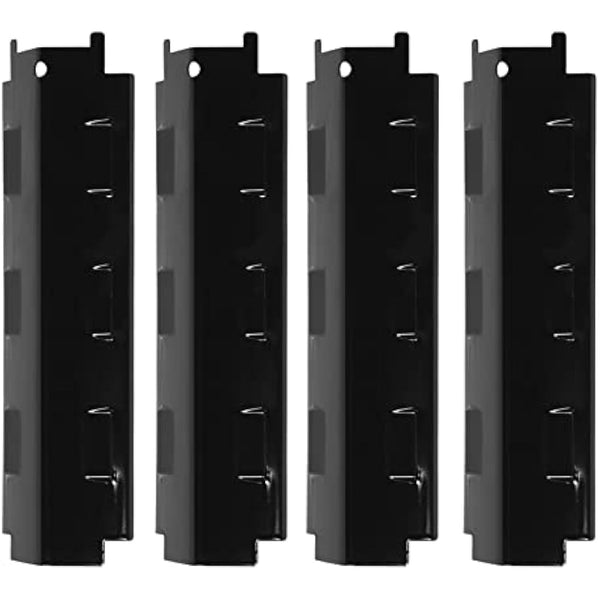 4Pcs Universal Barbecue Heat Plate, 37.1 x 10.8 cm Replacement Gas Grill Heat Tents for Porcelain Steel BBQ Heat Plate Parts Shield Heat Tent Flavorizer Bar Burner Cover Flame Tamer