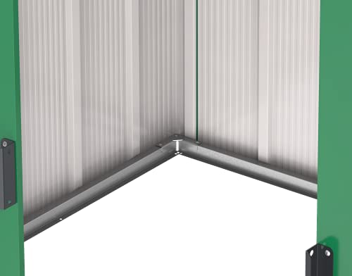 Duramax ECO 8 x 8 (6.35 m2) Metal Garden Storage Shed, Hot-Dipped Galvanized Metal Garden Shed, Tool Storage Shed, Strong Reinforced Roof Structure, Maintenance-Free Metal Shed, Anthracite