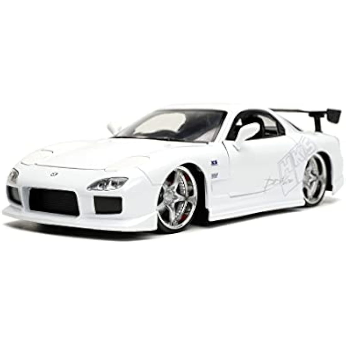 Jada Toys Fast & Furious 1993 Mazda RX-7 1:24 Scale Opening Doors Bonnet & Trunk White