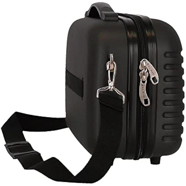 Roll Road India Adaptable Beauty Case Black 29x21x15 cms ABS