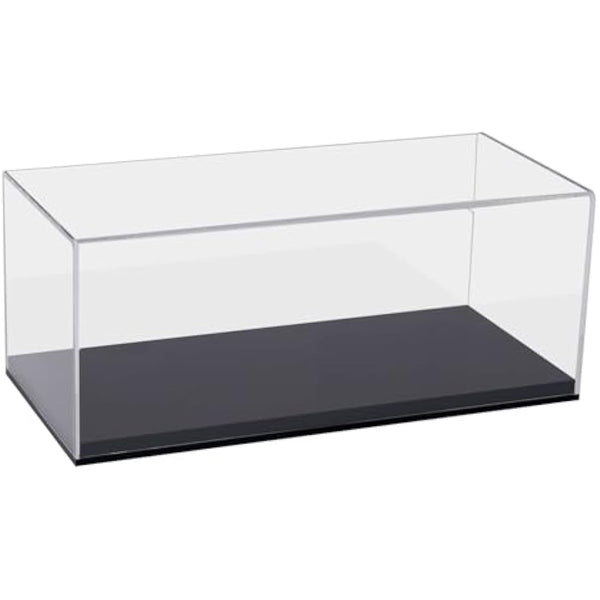HMF 46800900 Acrylic Display Case for Model Cars / Figures, Various Sizes, Transparent, 34 x 14 x 16 cm