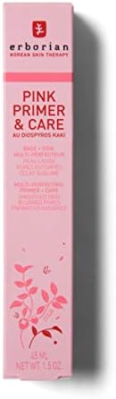 ERBORIAN Pink Primer & Care Skin Perfecting Radiance Primer, Refined Skin Texture Effect