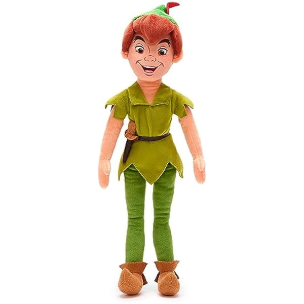 Disney Store Official Peter Pan Medium Soft Toy, 48cm/18”, Plush Character Figure with Printed Character Face, Suitable for Ages 0+