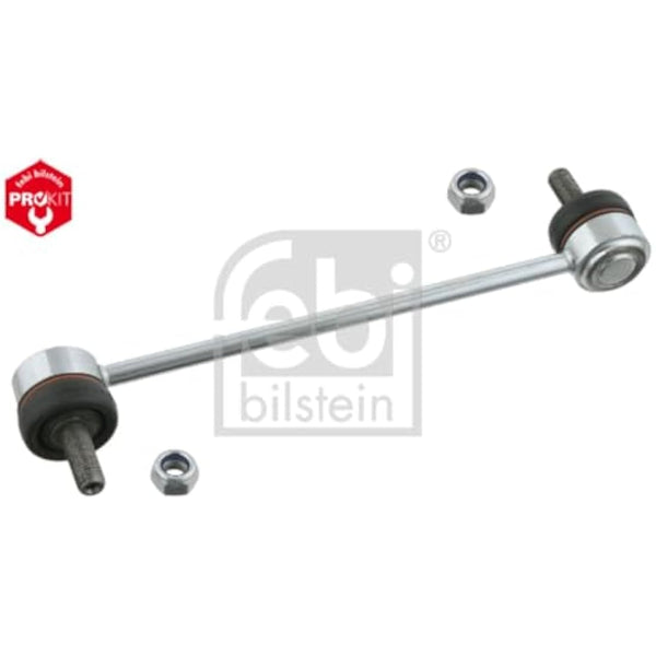 febi bilstein 27834 Stabiliser Link with lock nuts, pack of one, silver