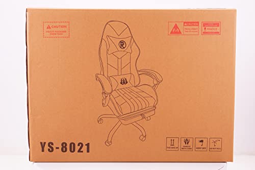 Play haha.Ergonomic reclining seat with footrest adjustable headrest and lumbar cushion high back support padded armrests PU leather finish for gaming home or office use