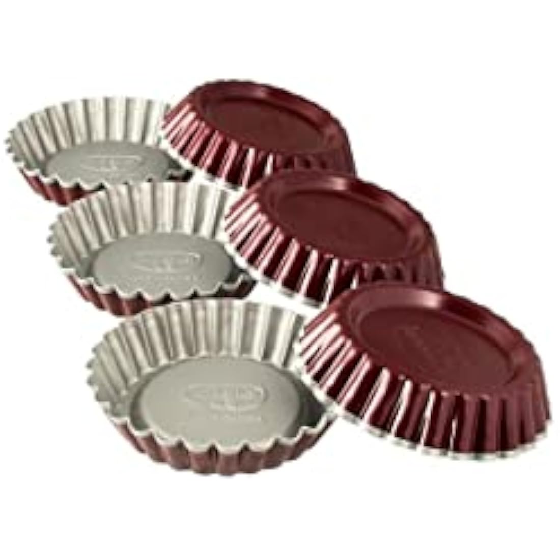Dr.Oetker Tartelets Moulds Classic Set of 6 Ø10 cm in Brown-Silver, 10 x 10 x 3 cm