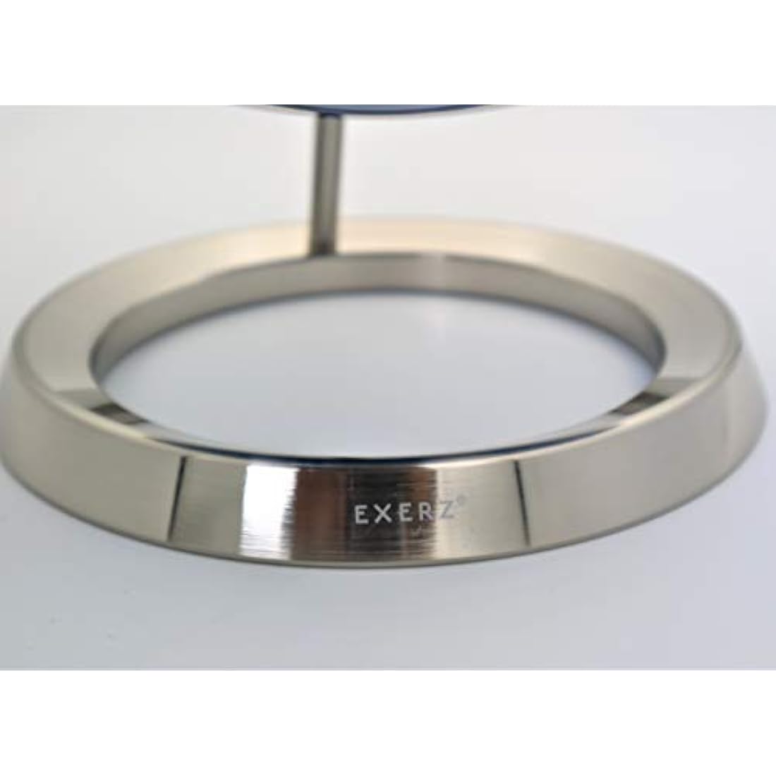 Exerz 25cm World Globe- Stainless Steel Ring Standing, Packaging in premier Kraft Box, Perfect for Gifting - Metallic Silver Colour